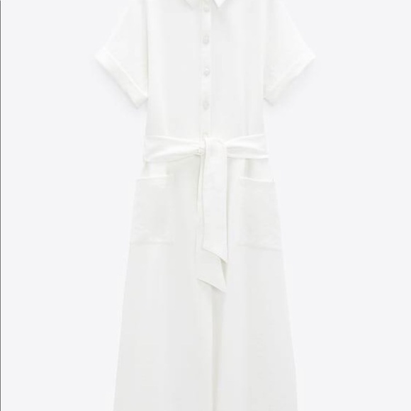 Brand new white button down dress - Picture 3 of 5